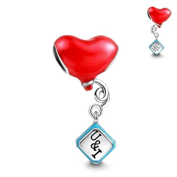 Sterling Silver Balloon and Message Charm - Picture 3 of 3